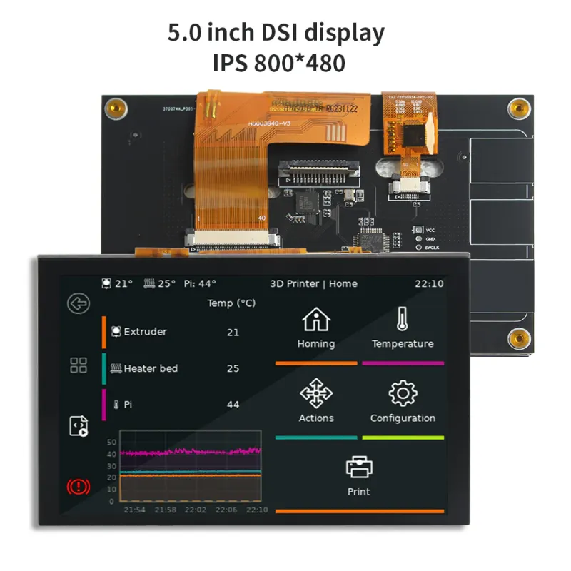 FYSETC HDMI5 – 5" сенсорний екран з HDMI та DSI підключенням Сенсорний екран FYSETC HDMI5 – 5-дюймовий дисплей для 3D-принтера