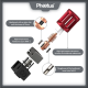 Хотенд Phaetus X Voron Hotend HF Red: нова високоефективна модель для вашого 3D принтера Фото хотенду Phaetus X Voron Hotend HF Red з червоною деталлю і елементами кріплення.