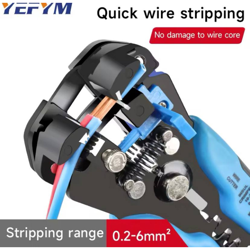 Showing image for Знімач ізоляції та обтиску клем YEFYM 24-10 AWG (0.2-6 мм²) Знімач ізоляції та обтиску клем YEFYM 24-10 AWG (0.2-6 мм²) image