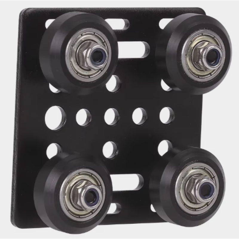 Showing image for Пластина Openbuilds 20x20mm V-slot, із роликами D-24мм Пластина Openbuilds 20x20mm V-slot, із роликами D-24мм image