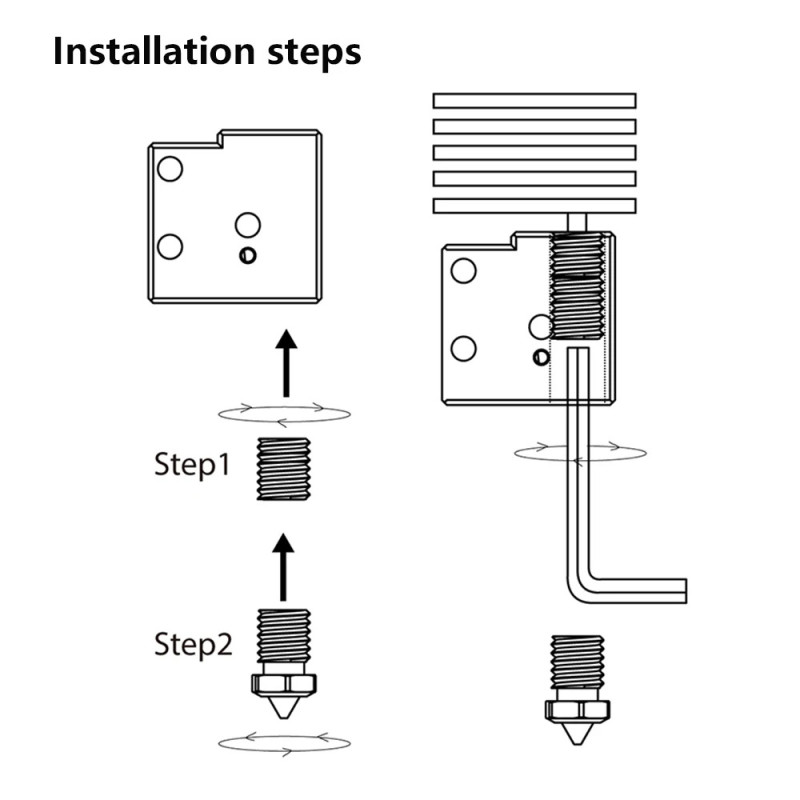 Showing image for Адаптер V6 Volcano для сопла V6 (перехідник Volcano Heater Block → V6) High Flow Copper Connector Адаптер V6 Volcano для сопла V6 (перехідник Volcano Heater Block → V6) High Flow Copper Connector Сопла image
